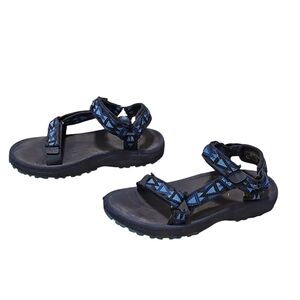 Teva Blue Patterned Strap Sandals